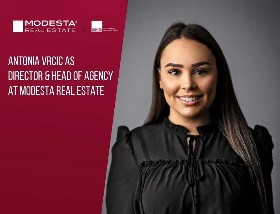 Antonia Vrcic as Director and Head of Agency at Modesta Real Estate